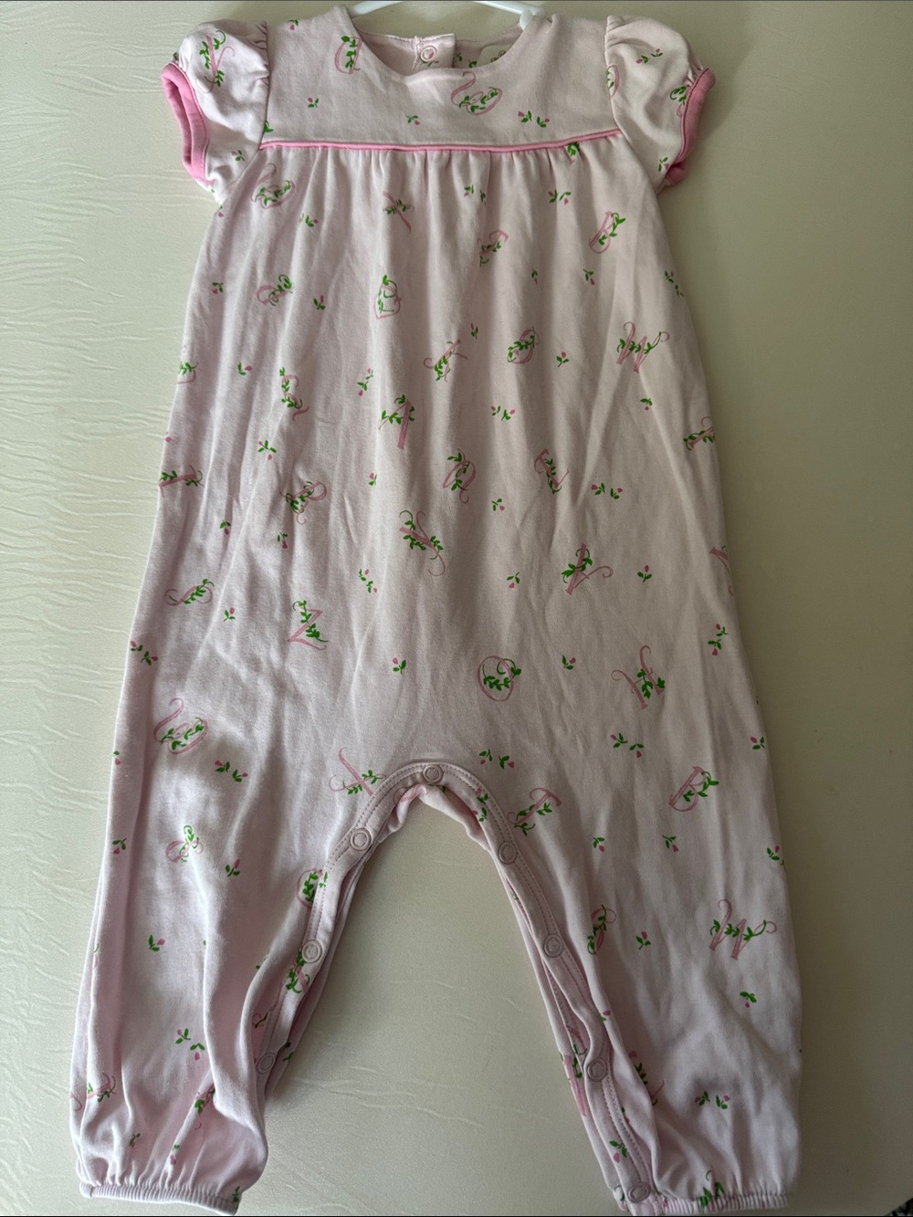 The Beaufort Bonnet Company Pink Floral One-Piece Romper